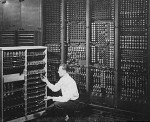 Changing a tube on ENIAC.