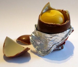 Broken Kinder Surprise Egg