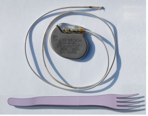 Pacemaker and plastic fork