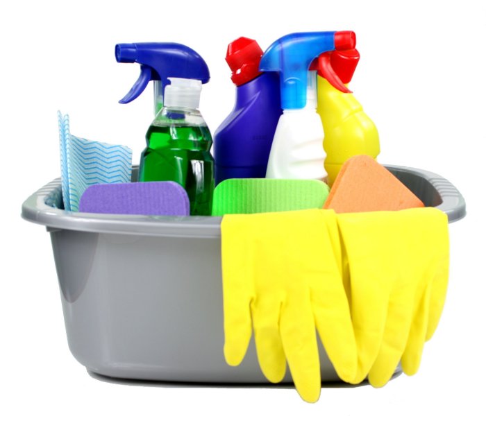 Cleaning Tools in Bucket