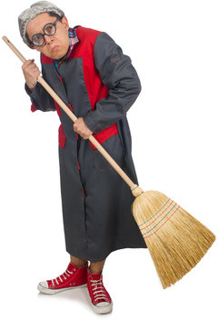 Grumpy janitor