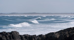 Waves on shore