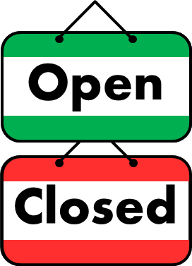 Open Closed Sign | AllAboutLean.com