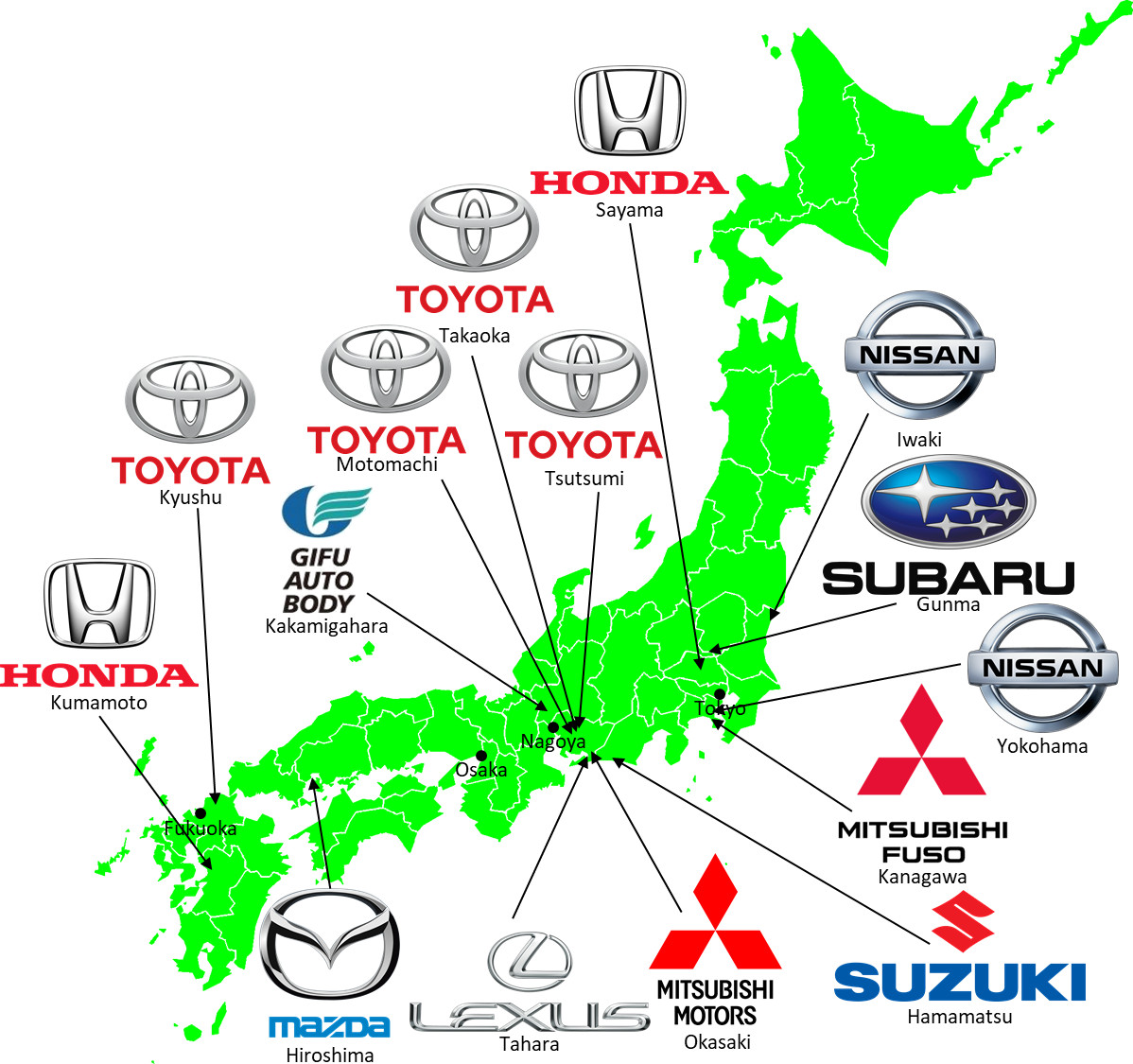 Grand Tour Of Japanese Automotive Map Allaboutlean Com