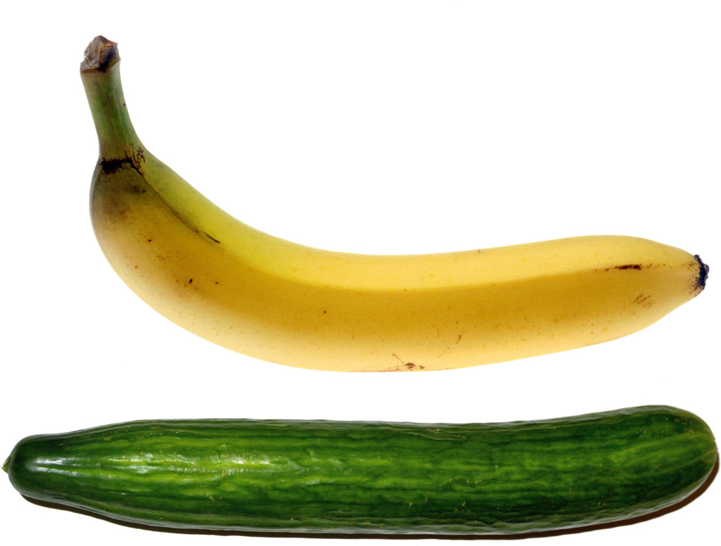 Banana and Cucumber