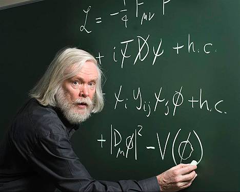 Scientist on Blackboard