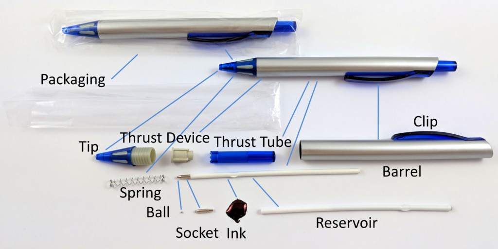 Disassembled Ballpoint Pen 2