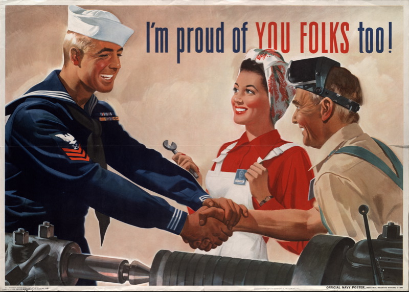 1944 TWI Poster Navy
