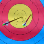 Archery Target with Arrows