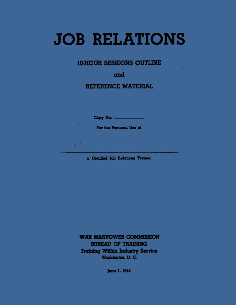 Job Relations Cover