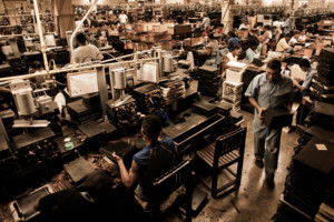 Handmade cigar production, process. Shopfloor of Tabacalera de Garcia Factory. Casa de Campo, La Romana, Dominican Republic.