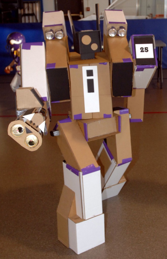 Cardboard Robot US Air Force