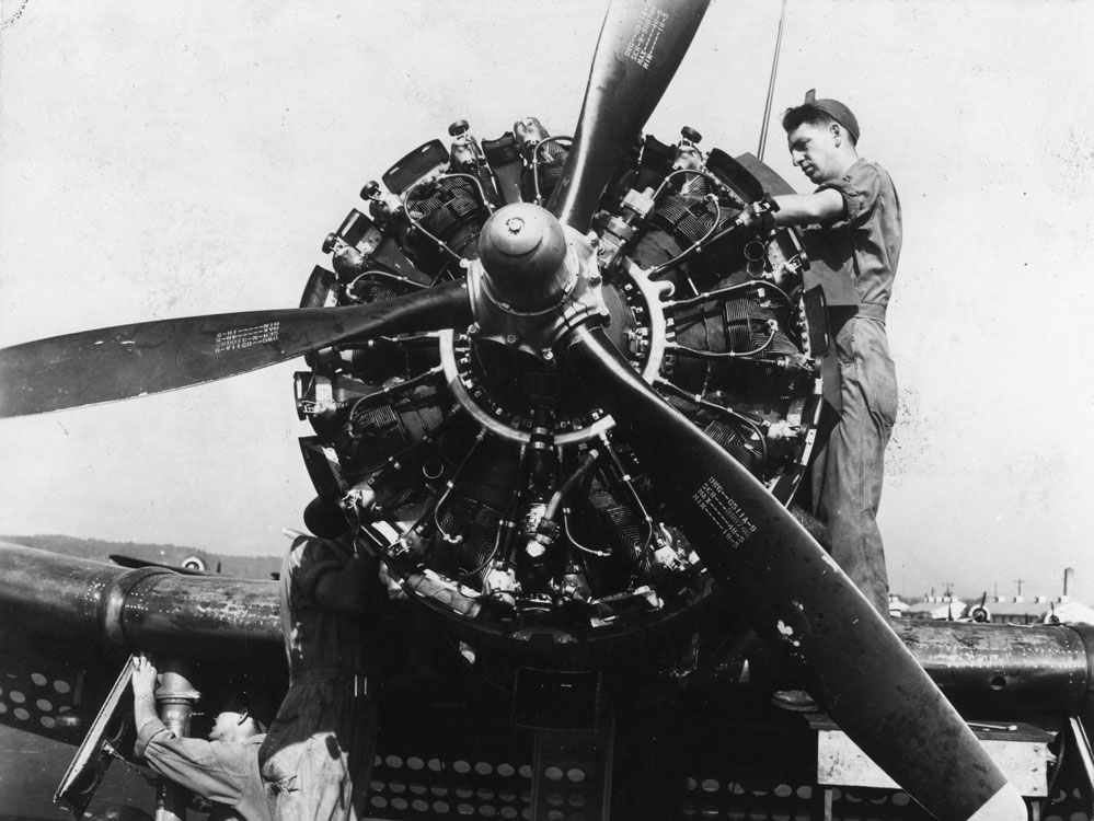WW II Aircraft Maintenance
