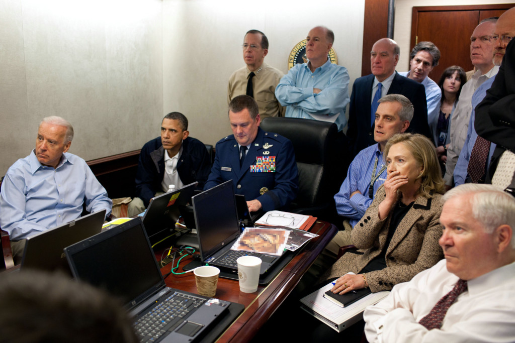 Obama Getting News about Bin Laden