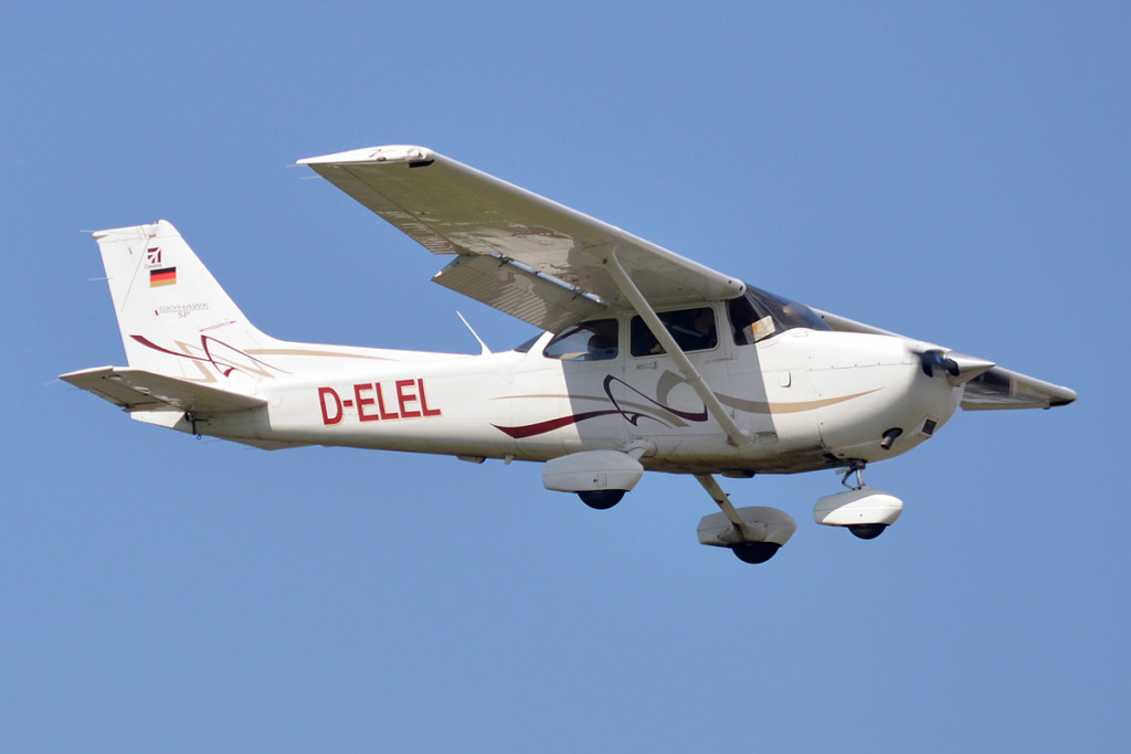 Cessna 172 Skyhawk in the air