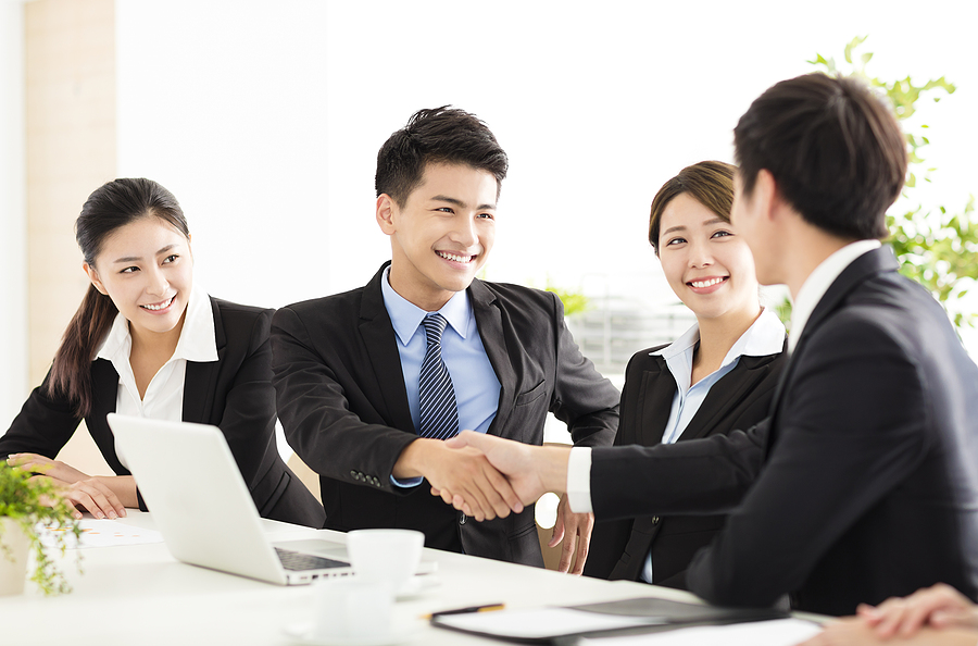 asian business people